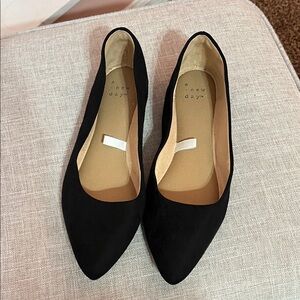 A New Day Black Pointed Flats